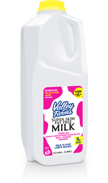 Valley Farms Fat Free Milk Jug
